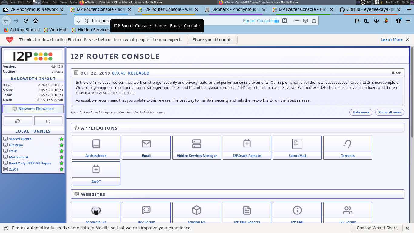 Visiting routerconsole